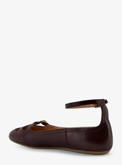 Chloe' Misty Leather Ballerinas