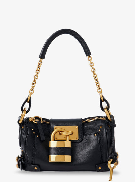 Chloe' Paddington Small Leather Shoulder Bag Uni Black