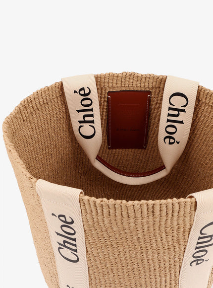Chloe' Woody Rafia Shoulder Bag