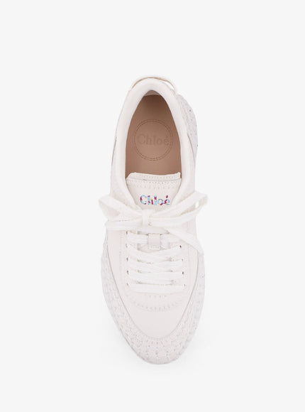 Chloe' Nama Low-Top Leather Sneakers