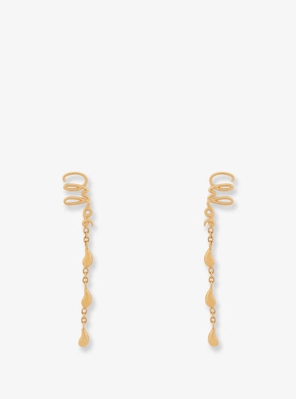 Chloe' Chloé Iconic Metal Earrings Uni Vintage Gold
