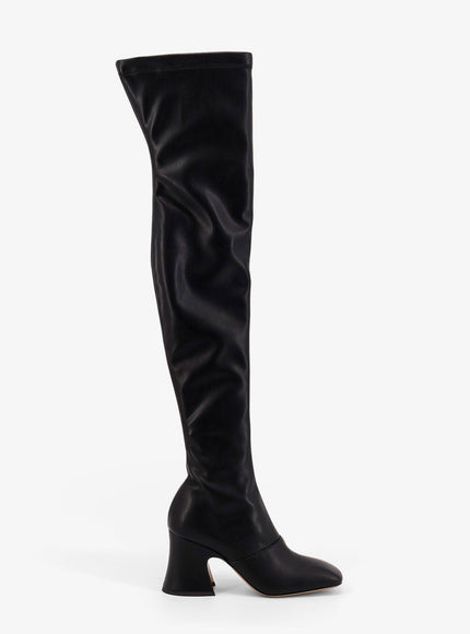Chloe' Janis Over The Knee Leather Boots Black