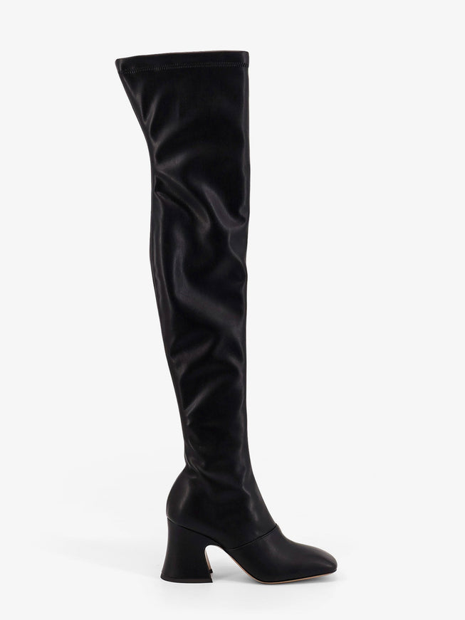 Chloe' Janis Over The Knee Leather Boots Black