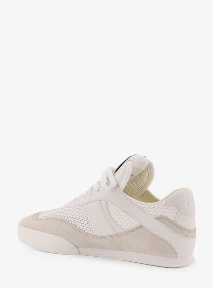 Chloe' Chloé Kick Low-Top Leather Sneakers With Mesh Inserts