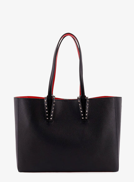 Christian Louboutin Cabata Leather Shoulder Bag With Studs