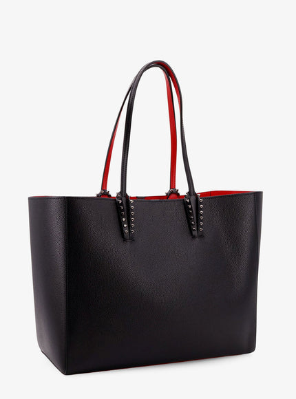 Christian Louboutin Cabata Leather Shoulder Bag With Studs