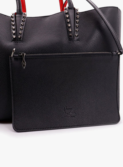 Christian Louboutin Cabata Leather Shoulder Bag With Studs
