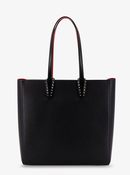 Christian Louboutin Cabata Leather Shoulder Bag With Studs