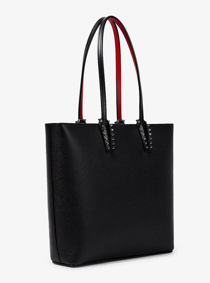 Christian Louboutin Cabata Leather Shoulder Bag With Studs