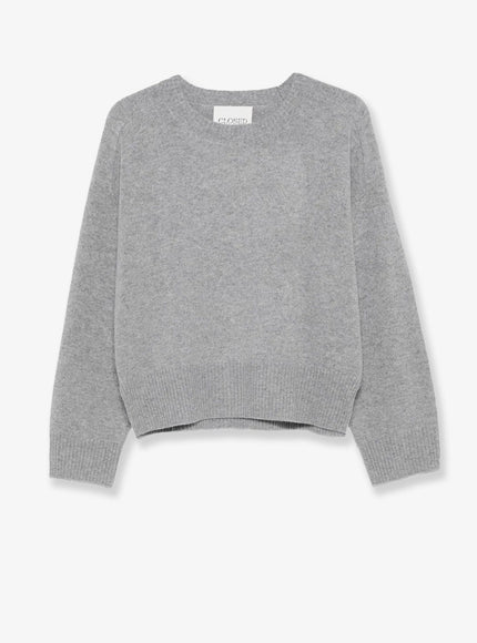 Closed Wool Sweater Light Grey Melange