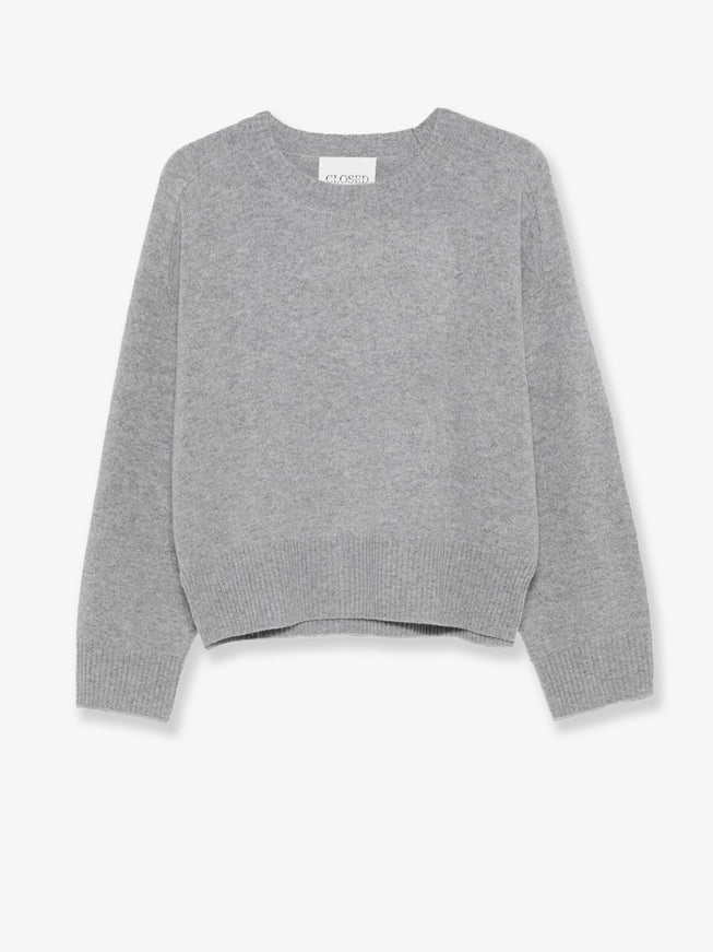 Closed Wool Sweater Light Grey Melange