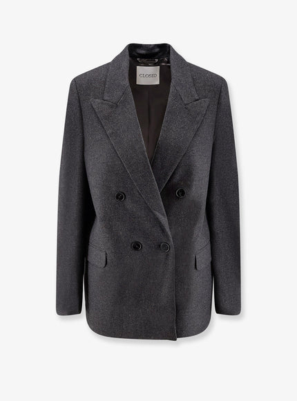 Closed Wool Melange Blend Blazer Anthracite Melange