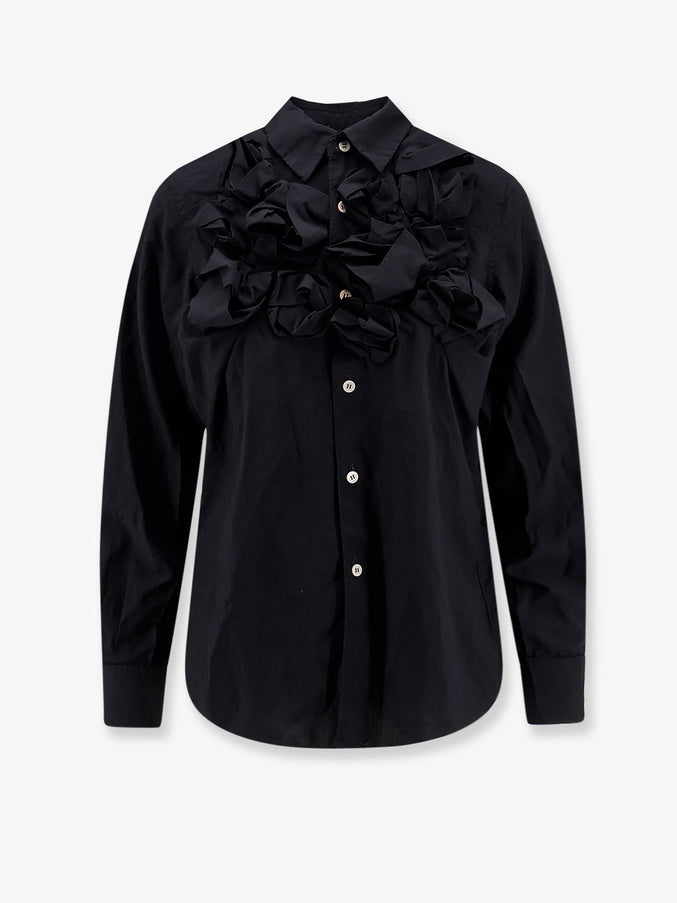 Comme Des Garçons Play Ruffles Shirt Black