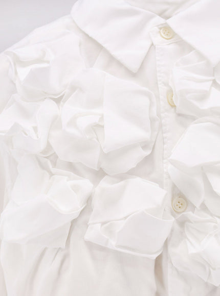 Comme Des Garçons Play Ruffles Shirt