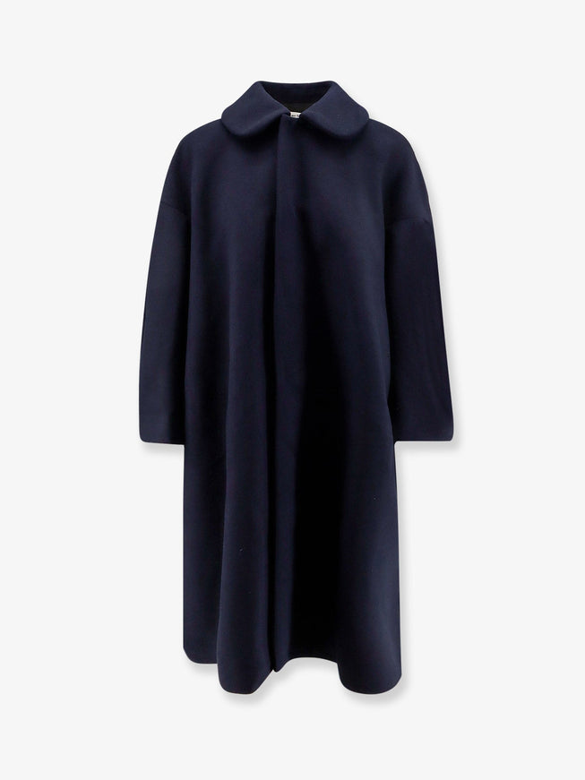 Comme Des Garçons Play Crepe Oversize Coat Xs Navy