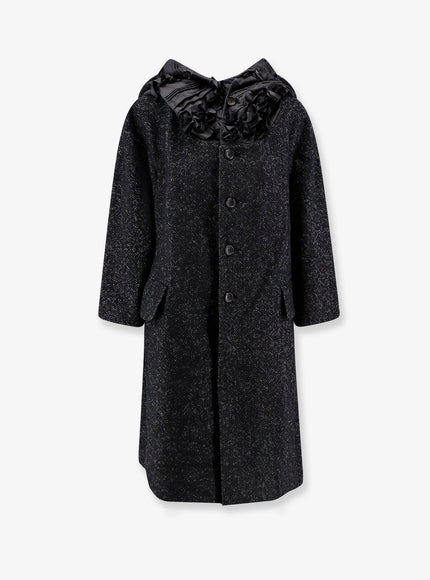 Comme Des Garçons Play Wool Coat Xs Blkecruxblac