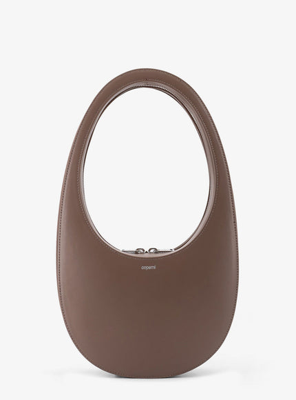 Coperni Swipe Leather Shoulder Bag Uni Brown