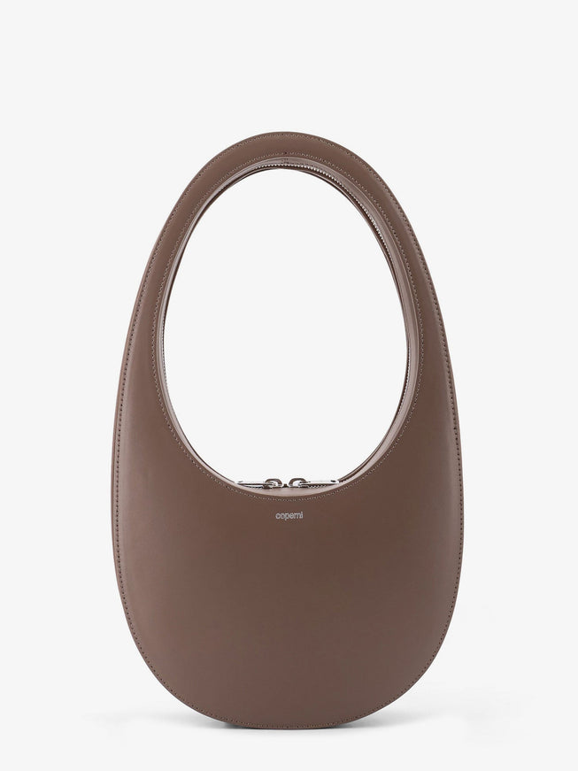 Coperni Swipe Leather Shoulder Bag Uni Brown