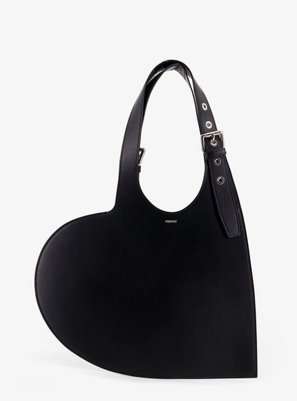 Coperni Belt Heart Tote Leather Shoulder Bag Uni Black