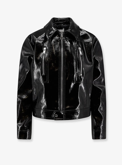 Coperni Cactus Jacket In Organic Polyurethane Black
