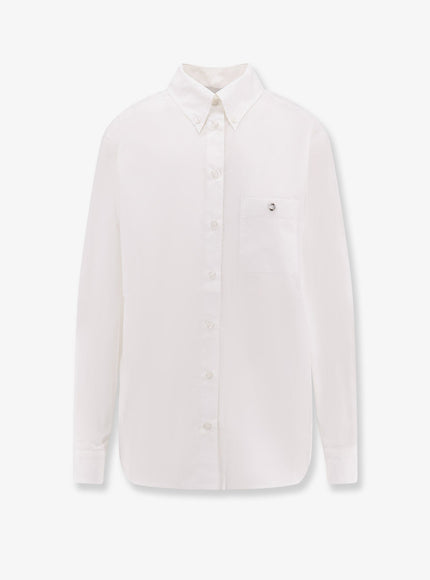 Coperni Boyfriend Popeline Cotton Shirt White