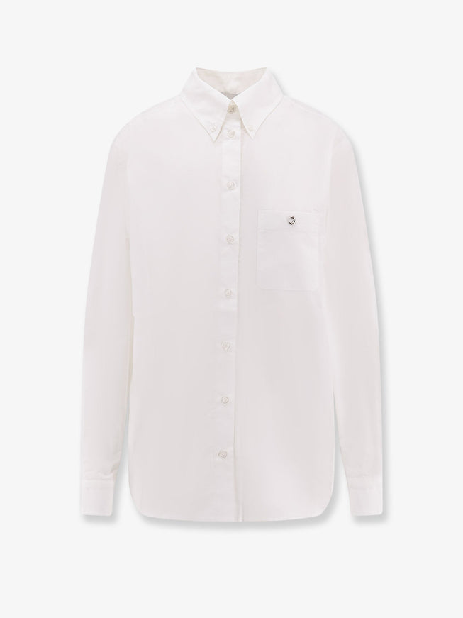 Coperni Boyfriend Popeline Cotton Shirt White