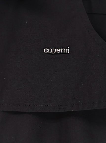Coperni Cotton Shirt With Metal Lettering Logo