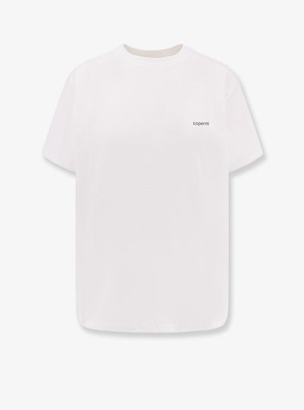 Coperni Knitted Boxy Tee Cotton T-Shirt Whiteblack