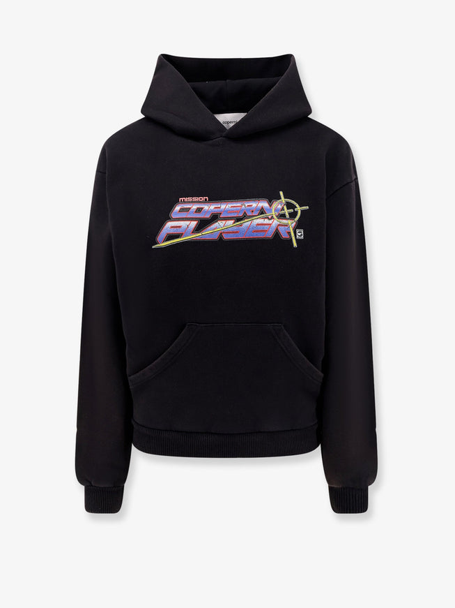 Coperni Cotton Hooded Sweatshirt Blackmulti