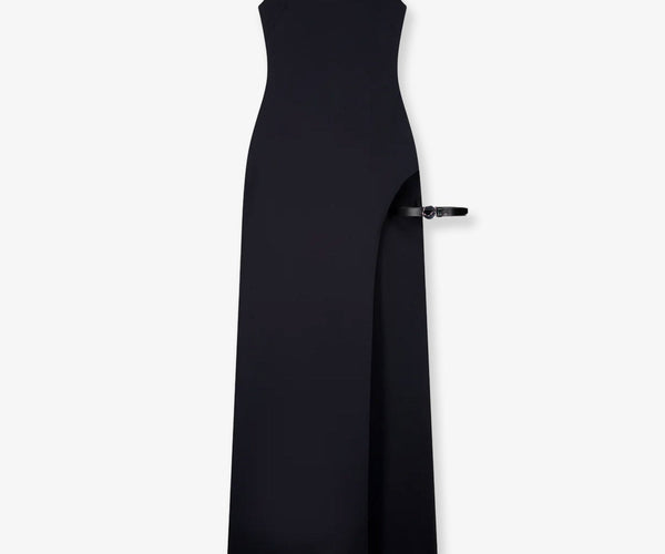 Coperni Garter Cotton Blend Long Dress Ellie Belle Coperni Garter Cotton Blend Long Dress Ellie Belle
