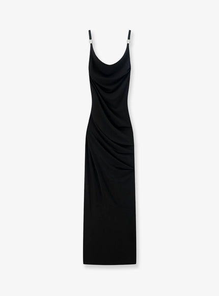 Coperni Stretch Fabric Long Dress Black