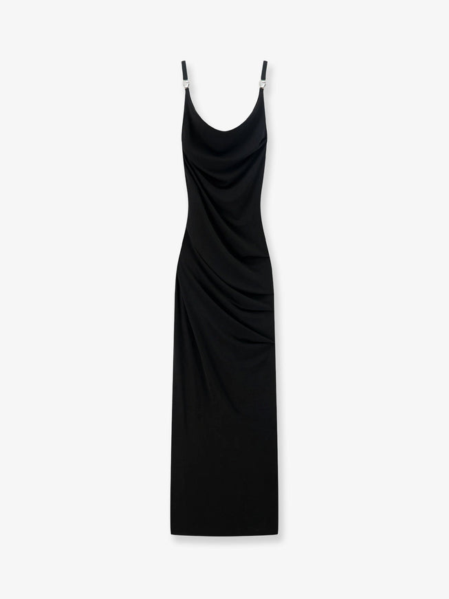 Coperni Stretch Fabric Long Dress Black