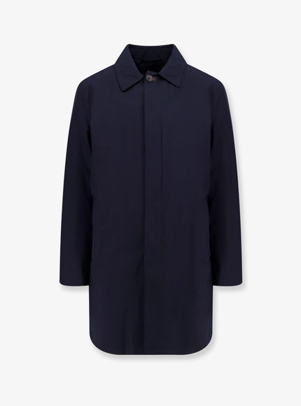 Corneliani Nylon Raincoat Blu