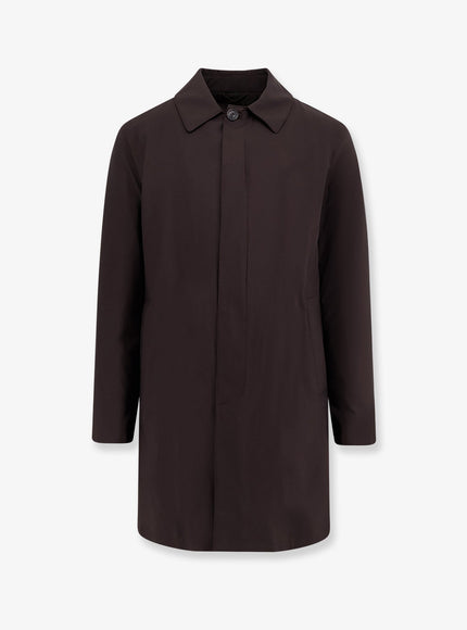 Corneliani Nylon Raincoat Marrone