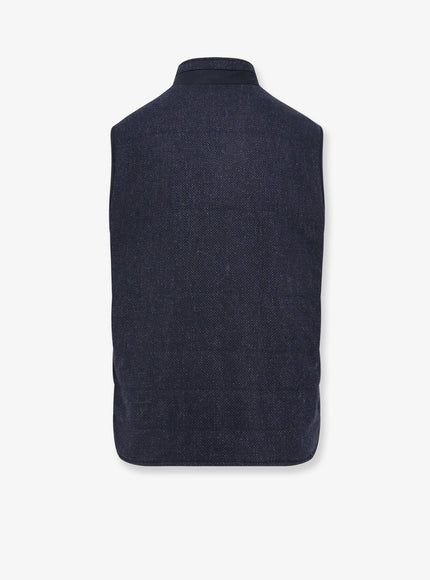 Corneliani Wool And Cashmere Sleeveless Jacket