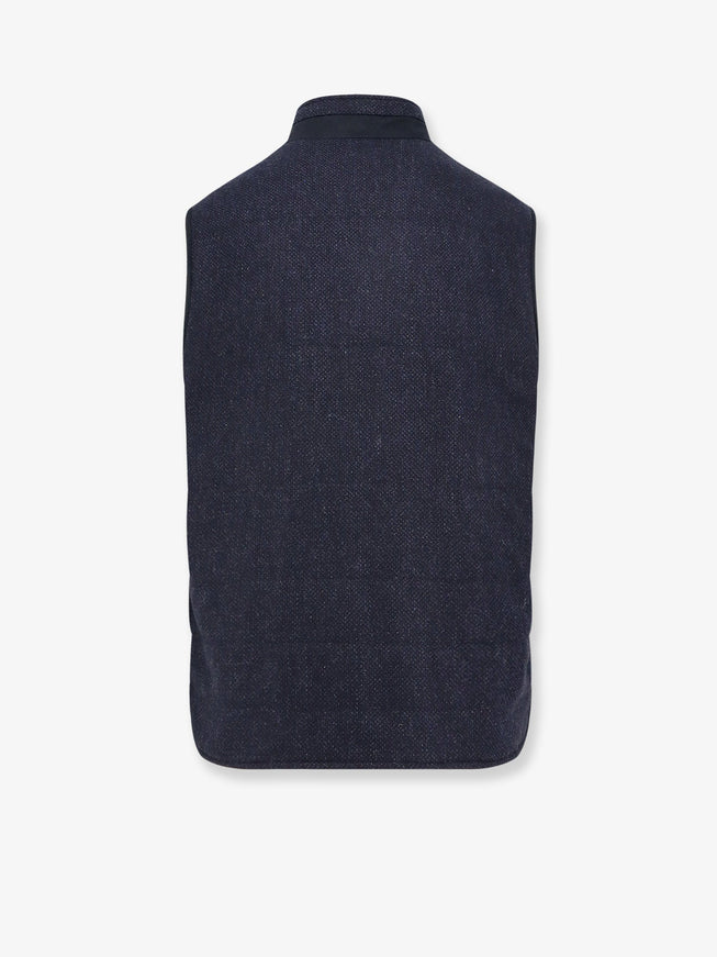 Corneliani Wool And Cashmere Sleeveless Jacket