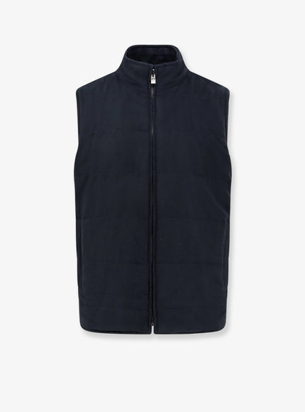 Corneliani Wool And Cashmere Sleeveless Jacket