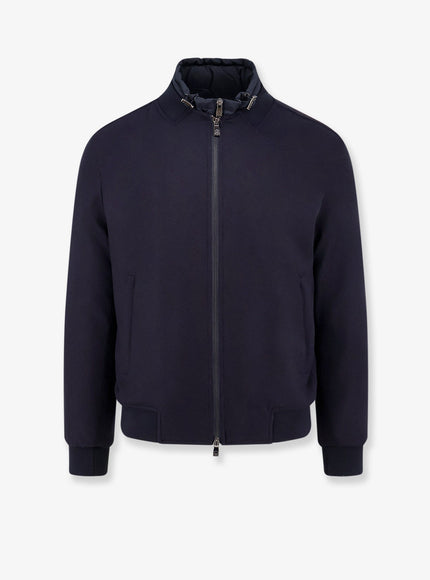Corneliani Padded Cashmere Blend Jacket Blu