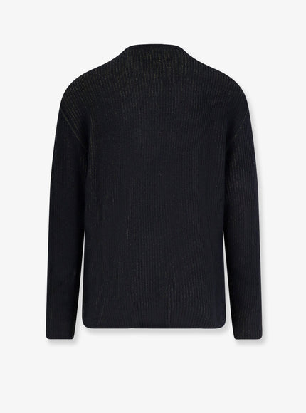 C.p.company Fleece Knit Ribbed Sweater