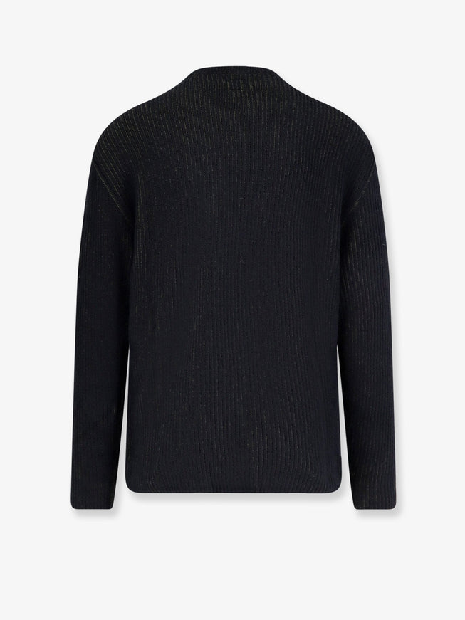 C.p.company Fleece Knit Ribbed Sweater