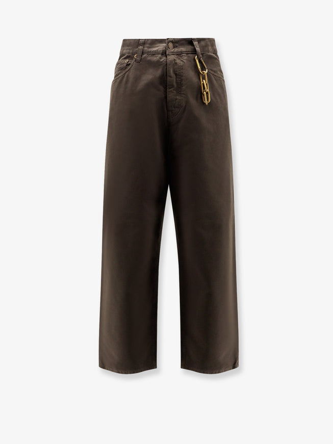 Darkpark Cotton Trousers Darkbrown