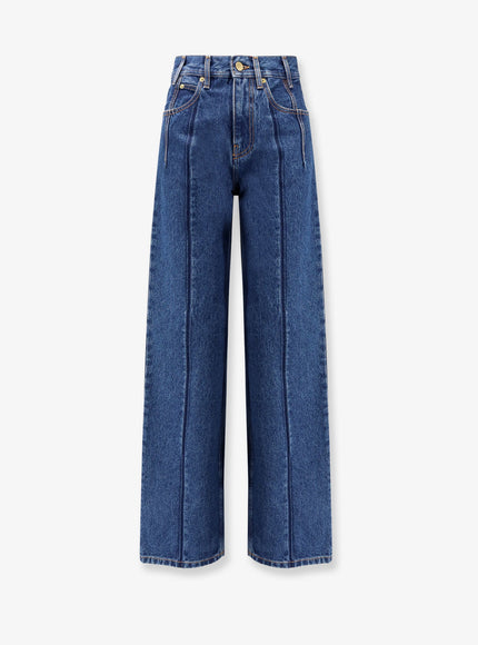 Darkpark Lu Pleated Jeans Blue Pleat Wash