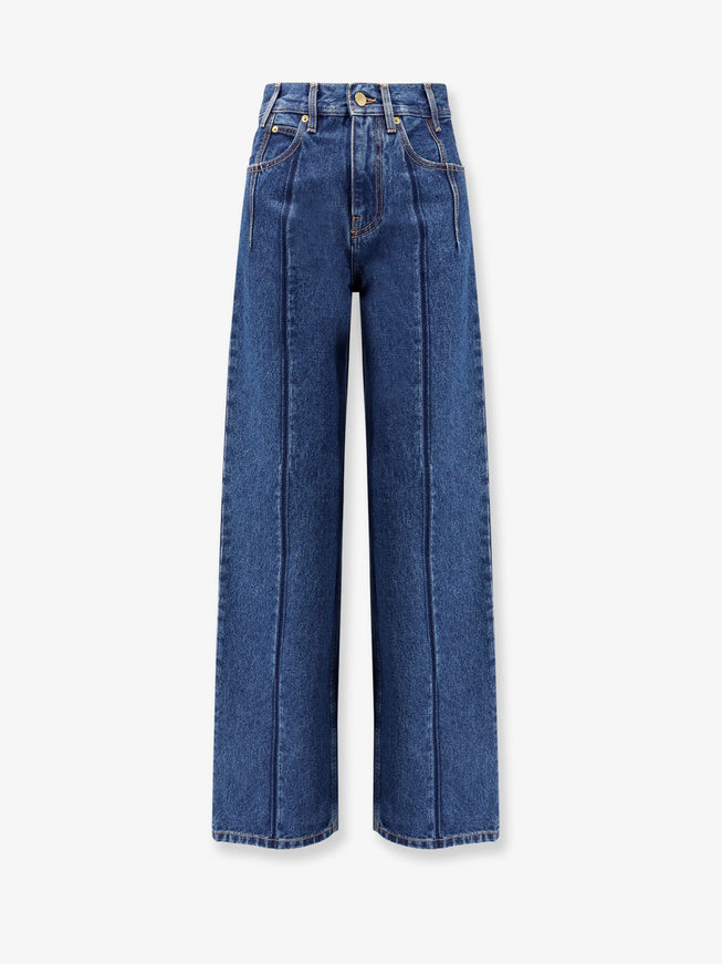 Darkpark Lu Pleated Jeans Blue Pleat Wash