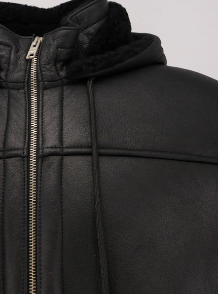 Dfour Long Leather Jacket