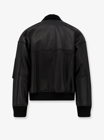 Dfour Leather Bomber Jacket