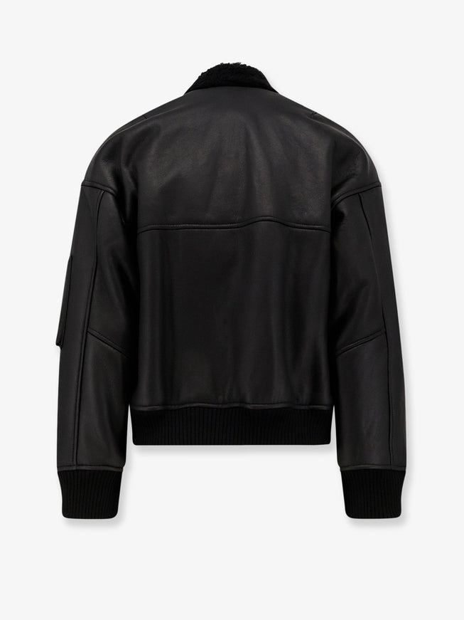 Dfour Leather Bomber Jacket