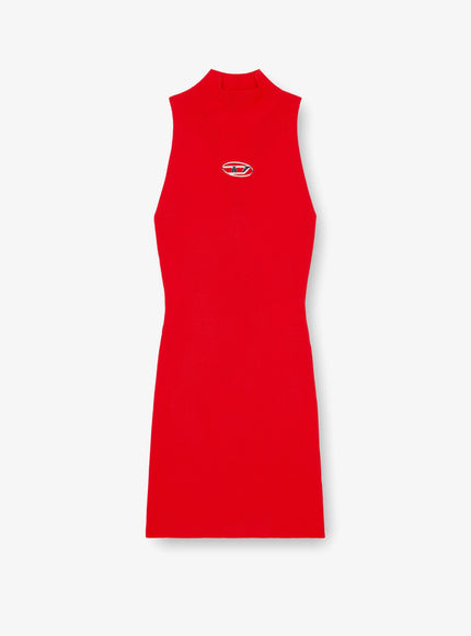 Diesel M-Onervax Viscose Blend Short Dress Rosso