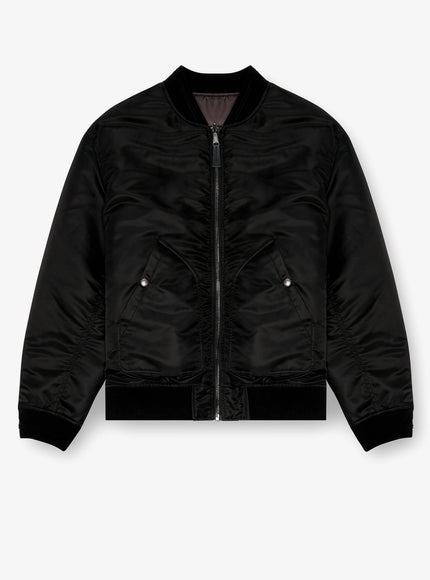 Diesel J-Held Nylon Revesible Bomber Jacket Nero
