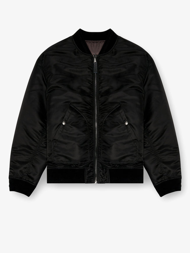 Diesel J-Held Nylon Revesible Bomber Jacket Nero