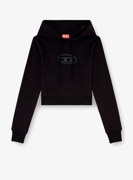 Diesel F-Slimmy Cotton Blend Sweatshirt Nero